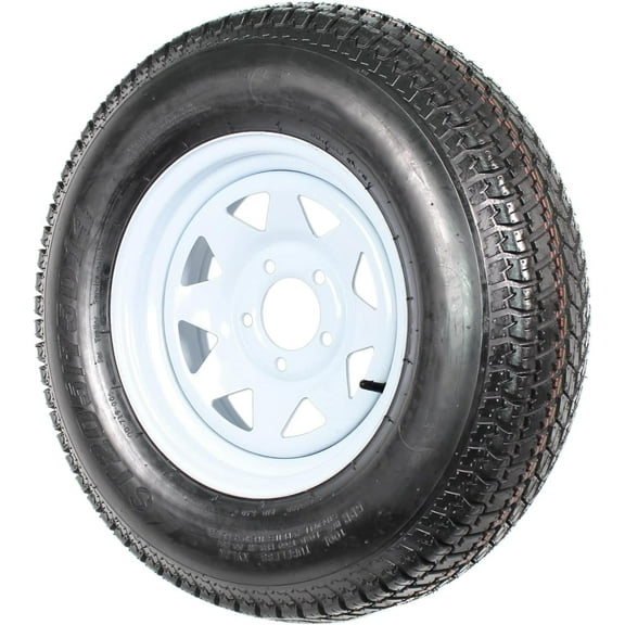 EastVita 2PCs D15 D14 Trailer Tires,6PR Load Range C,15in Fuel-saving Designed Trailer Tires ST205/75 Slug for Travel/Camper/Landscape/Cargo/Utility/Boat/Horse/Farm/Hauler Trailer