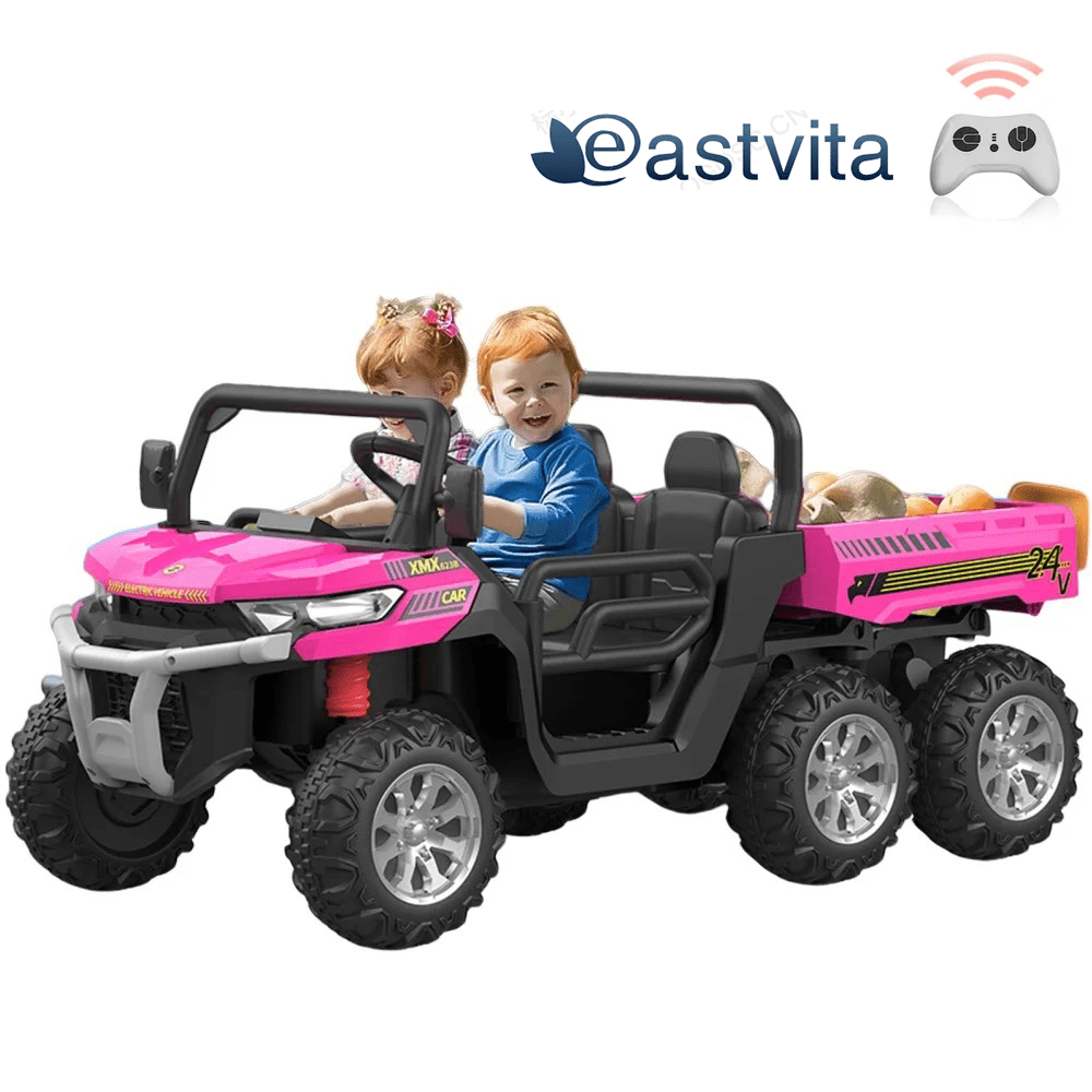 EastVita Kids Rideable 3in1 Tractor, 24V Electric Car Toy with