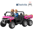 EastVita Kids Rideable 3in1 Tractor, 24V Electric Car Toy with