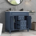thumbnail image 1 of EastVita 36" Bathroom Vanity Cabinet with Sink Top Set 2 Soft Closing Doors 2 Drawers MDF Board Resin Bathroom Vanities for Bathroom Garage Garden, 1 of 9