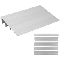 EastVita 4" Rise Aluminum Door Threshold Ramp, Heavy Duty Entry Ramp for Doorways, 700 lbs Capacity