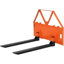 EastVita 46" Heavy-Duty Tractor Pallet Forks with 3200 lbs Capacity, Quick Attach Bucket Forks with Hitch Ball for Farms, Warehouses, Construction Sites