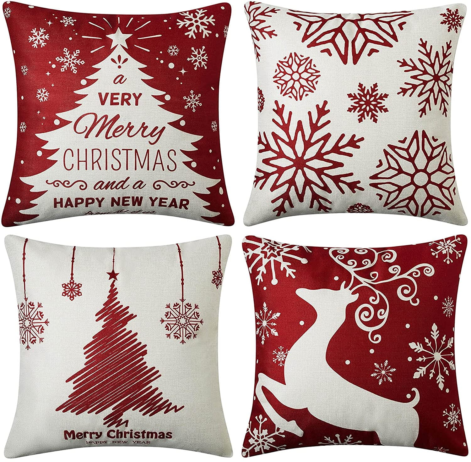 Vermont Christmas Cojines Decorativos para Sala 18×18 Merry Christmas  Vermont State Pillow Case Square Pillow Covers Linen Cushion Case Outdoor  Home – Yaxa Guatemala