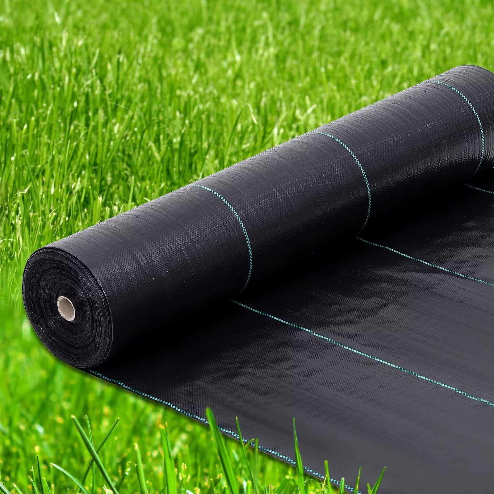 EastVita 4x250ft Weed Barrier Fabric 1.8oz Premium Landscape Fabric for Garden Lawn Driveway Outdoor Weed Control Durable Weed Fabric with High Permeability