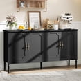 thumbnail image 1 of EastVita 59 Inch Sideboard Buffet Cabinet with Storage Modern Credenza with 4 Doors and Adjustable Shelves for Dining Room Kitchen or Living Room, 1 of 8