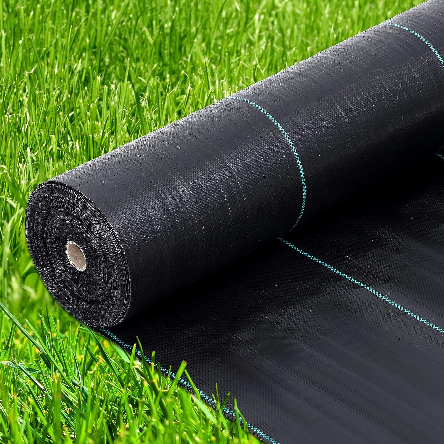 EastVita 6.5ftx330ft Weed Barrier Landscape Fabric Heavy Duty, 3.2oz Weed Barrier Fabric, Easy Setup Woven Garden Weed Fabric Landscaping Fabric