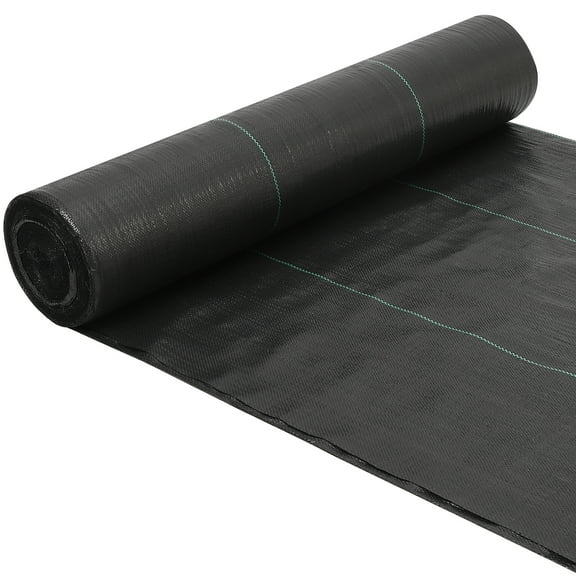 EastVita 6.5x300FT Weed Barrier Landscape Fabric,Heavy Duty Woven PP Weed Control Cover,Driveway Geotextile Fabric,3.2oz Garden Cloth