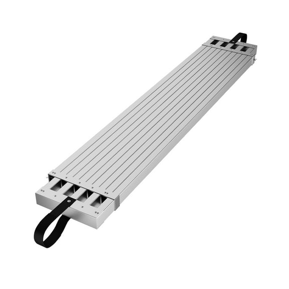 EastVita 6-9 Ft Retractable Work Board,Aluminum Extension Board,440 lb Capacity,Non-Slip Platform Scaffolding Board Ladder