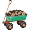 thumbnail image 1 of EastVita 600Lbs Garden Dump Cart Heavy Duty Steel Utility Wagon with Large Dumping Bed Ideal for Yard Work Gardening Farm Outdoor Hauling, 1 of 5