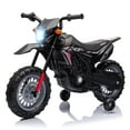 thumbnail image 1 of EastVita 6V Electric Kids Ride-on Motorcycle [Licensed Honda],Toddler Motorbike with Training Wheels,Rechargeable Battery,Headlight,for Children Girls Boys,3 Age+ Black, 1 of 5