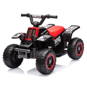 EastVita 6V Kids Ride on Electric ATV, Ride Car with LED Headlights, Ride on Toy for 3 +Toddlers Boys & Girls with Music, Forward & Reverse