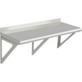 thumbnail image 1 of EastVita 72 Inch NSF Stainless Steel Wall Shelf – Commercial Wall-Mounted Kitchen Shelf with Backsplash & 2 Brackets,Restaurant,Garage,Laundry,Utility Room,Silver, 1 of 8