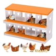 thumbnail image 1 of EastVita 8 Holes Chicken Nest Box Chicken Nesting Boxes for Laying Eggs with Ventilation Holes and AntiPeck Design Space-Saving Design Nesting Box Suitable for Hens and Ducks Orange, 1 of 7
