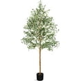 thumbnail image 1 of EastVita 83" Artificial Plant Olive Tree Faux Plant for Home Decor Indoor Outdoor Office Artificial Tree, 1 of 8