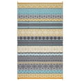 thumbnail image 1 of EastVita 9 X 12 ft Plastic Yellow Green Gray White Rectangular Beach Front Porches Patio Picnic RV Camping Garage Bohemia Area Rug, 1 of 8