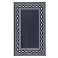 thumbnail image 1 of EastVita 9 x 12 ft Plastic Black Blue White Rectangular Beach Front Porches Patio Picnic RV Camping Garage Rhombus Geometric Area Rug, 1 of 10
