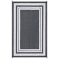 thumbnail image 1 of EastVita 9 x 12 ft Plastic Gray White Rectangular Beach Front Porches Patio Picnic RV Camping Garage Geometry Modern Area Rug, 1 of 8