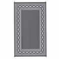 thumbnail image 1 of EastVita 9 x 12 ft Plastic Gray White Rectangular Beach Front Porches Patio Picnic RV Camping Garage Rhombus Geometric Area Rug, 1 of 10