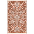 thumbnail image 1 of EastVita 9 x 12 ft Plastic Red White Rectangular Beach Front Porches Patio Picnic RV Camping Garage Flower Persian Area Rug, 1 of 10