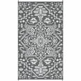 thumbnail image 1 of EastVita 9 x 18 ft(actual size) Plastic Gray White Rectangular Beach Front Porches Patio Picnic RV Camping Garage Flower Persian Area Rug, 1 of 10