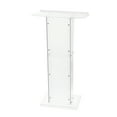 thumbnail image 1 of EastVita Acrylic Podium 45" Tall,Clear Lectern Stand with Storage Compartment,23.6"x17.7" Surface,Lightweight,Strong Load Capacity,S43IN, 1 of 6