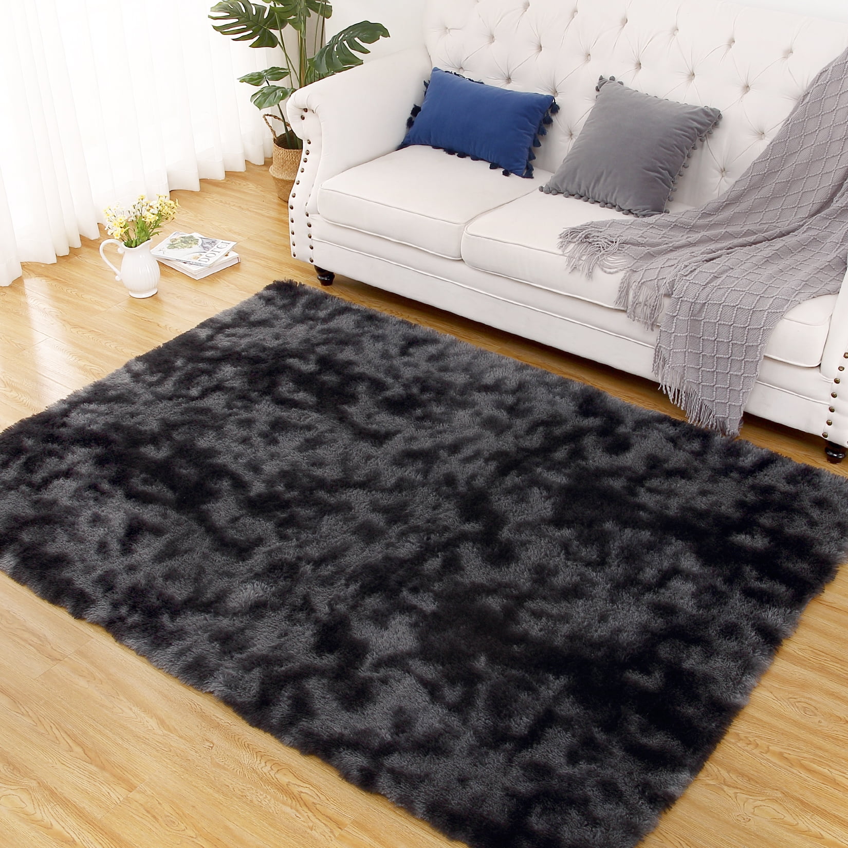 Soft Rug Fuzy EastVita Area Rugs Carpets 10'*13' Fluffy Rug Living Room Rug Fuzzy ...
