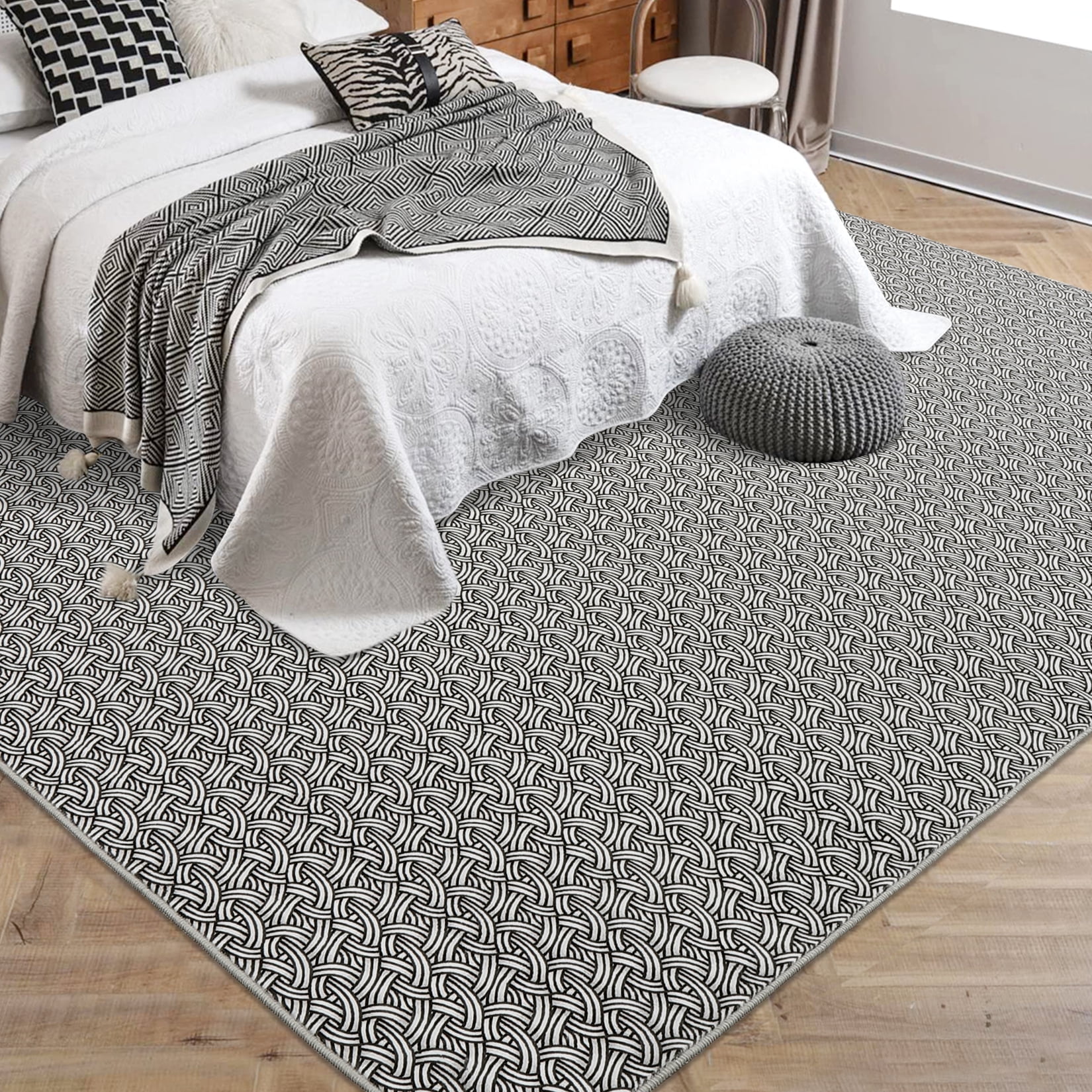 Washes Rugs EastVita Area Rugs Carpets 1150Gsm Velvet Pearl Velvet Washed Back ...