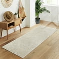thumbnail image 1 of EastVita Area Rugs Carpets 2'*6' Long Runner Rug Modern Area Rug Kitchen Runner Rug Boho Tribal Area Rug Shag Fluffy Floor Carpet for Laundry Room Bedroom,Beige Beige 2'*6', 1 of 7