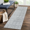 thumbnail image 1 of EastVita Area Rugs Carpets 2'*6' Runner Rug Moroccan Boho Rug Runner Modern Farmhouse Washable Rug Soft Non-Slip Bedsides Rug for Kitchen Laundry,Gray Ash 2ft*6ft, 1 of 7