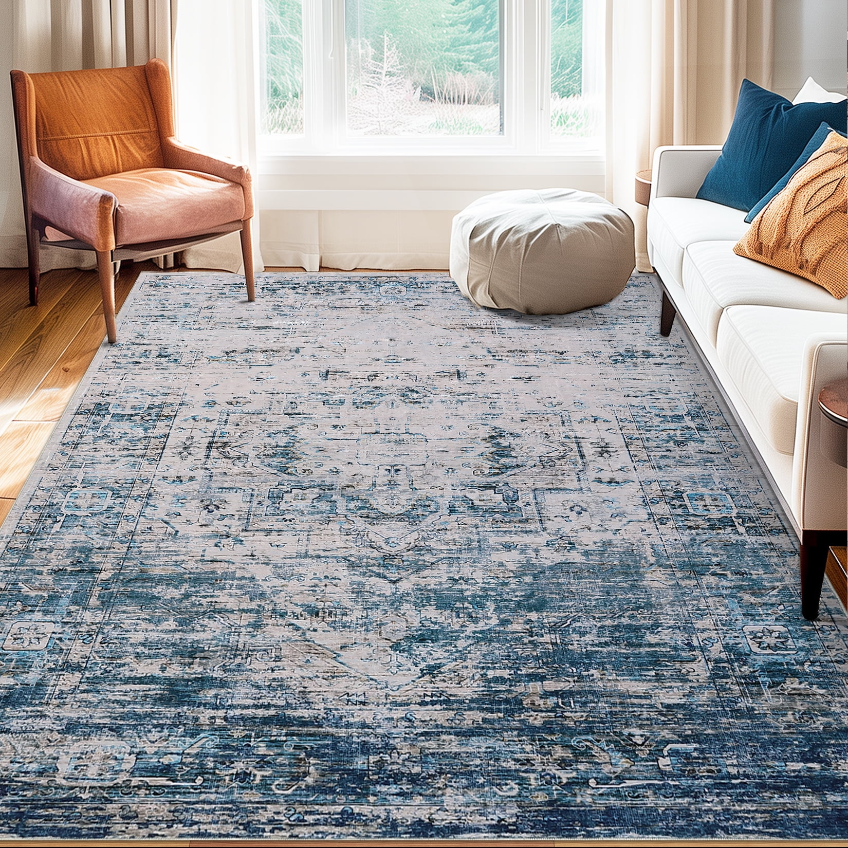 Foldable Cotton Rug EastVita Area Rugs Carpets 350Gsm Velvet (Total 1150Gsm) Pearl Velvet ...