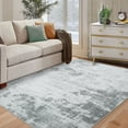 thumbnail image 1 of EastVita Area Rugs Carpets 4'*6' Area Rugs for Living Room Bedroom Modern Abstract Floor Carpet Non-Slip Low Pile Rug Soft Foldable Accent Rug Farmhouse Home Decor,Grey grey 4'*6', 1 of 7