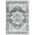 thumbnail image 1 of EastVita Area Rugs Carpets 6'*9' Vintage Persian Distressed Rug Retro Medallion Rug Indoor Carpet Non-Slip Low Pile Accent Mat Foldable Thin Rug,Gray Gray tone 6*9ft, 1 of 7