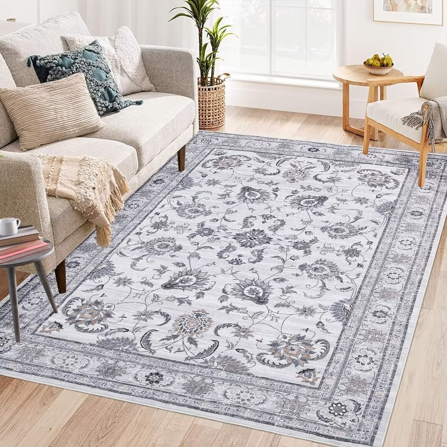 EastVita Area Rugs Carpets Persian Washable Rug 4'*6' Bedroom Rug ...