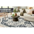 thumbnail image 1 of EastVita Area Rugs Carpets Runner Rug for Living Room Shag Rug Bedroom Rug Vintage Boho Grey Rug Bathroom Rugs High Low Pile Medallion Throw Rugs Stain Resistant Carpet grey 9*12ft, 1 of 7