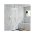 thumbnail image 1 of EastVita Bathroom Shower Faucet Set. 10/12 Inch Rainfall Shower Head With Handheld Combo. Wall Mounted Shower System Shower Fixtures With Pressure-Balanced Valve. Matte Black/Brushed Nickel, 1 of 8