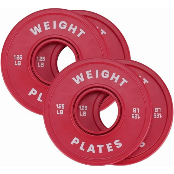 EastVita Bumper Plates,2 inch Rubber Weight Plates,1.25 LB-10 LB Plates for Weight Lifting Strength Training Home Gym