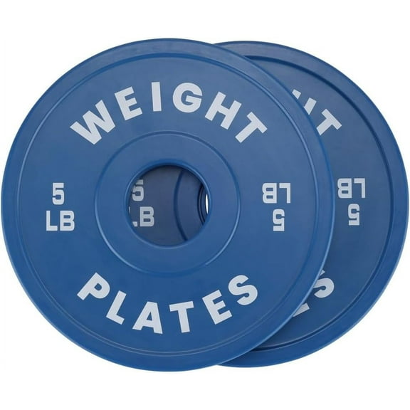 EastVita Bumper Plates,2 inch Rubber Weight Plates,1.25 LB-10 LB Plates for Weight Lifting Strength Training Home Gym