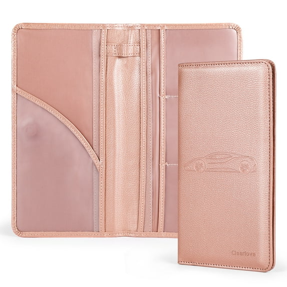 EastVita Long Car Card Bag Vehicle Card Document Glove Box Organizer for Insurance Card Driver License Paperwork Auto Truck Compartment
