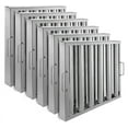 thumbnail image 1 of EastVita Commercial Hood Filters 19.5W x 24.5H Inch, 430 Stainless Steel 6 Grooves Range Hood Filter for Kitchen Exhaust Hoods, Pack of 6, 1 of 6
