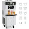 thumbnail image 1 of EastVita Commercial Ice Cream Machine, 4.7-5.8Gal/H Soft Serve Machine, 1200W Countertop Soft Serve Ice Cream Yogurt Machine with 7L Hoppers &1.8L Cylinders for Party Restaurant Snack Bar, 1 of 7