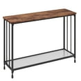 thumbnail image 1 of EastVita Console Table with 2 Storage Shelves,Entryway Table with Glass Shelf,Behind Couch Side Table,Metal Frame,Retro, 1 of 8