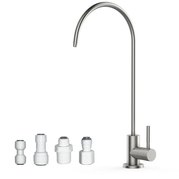 EastVita Drinking Water Faucet for Filtration System,Kitchen Filter Water Faucet,100% Lead-Free Stainless Steel 304,Silver