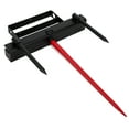 thumbnail image 1 of EastVita Hay Spear 49"+2 * 17.5" 1 Red Black 49" Hay Spear, Bale Spears 4000lbs Loading Capacity, Quick Attach Spike Forks Skid Steer Loader Tractor Attachment, 1 of 7