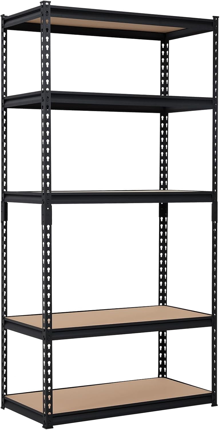 EastVita Heavy Duty Storage Shelves - 5 Tier Adjustable Garage Storage ...