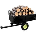 thumbnail image 1 of EastVita Heavy Duty Tow Behind ATV Trailer Steel Dump Cart 15 Cubic Feet 750LBS, 1 of 6