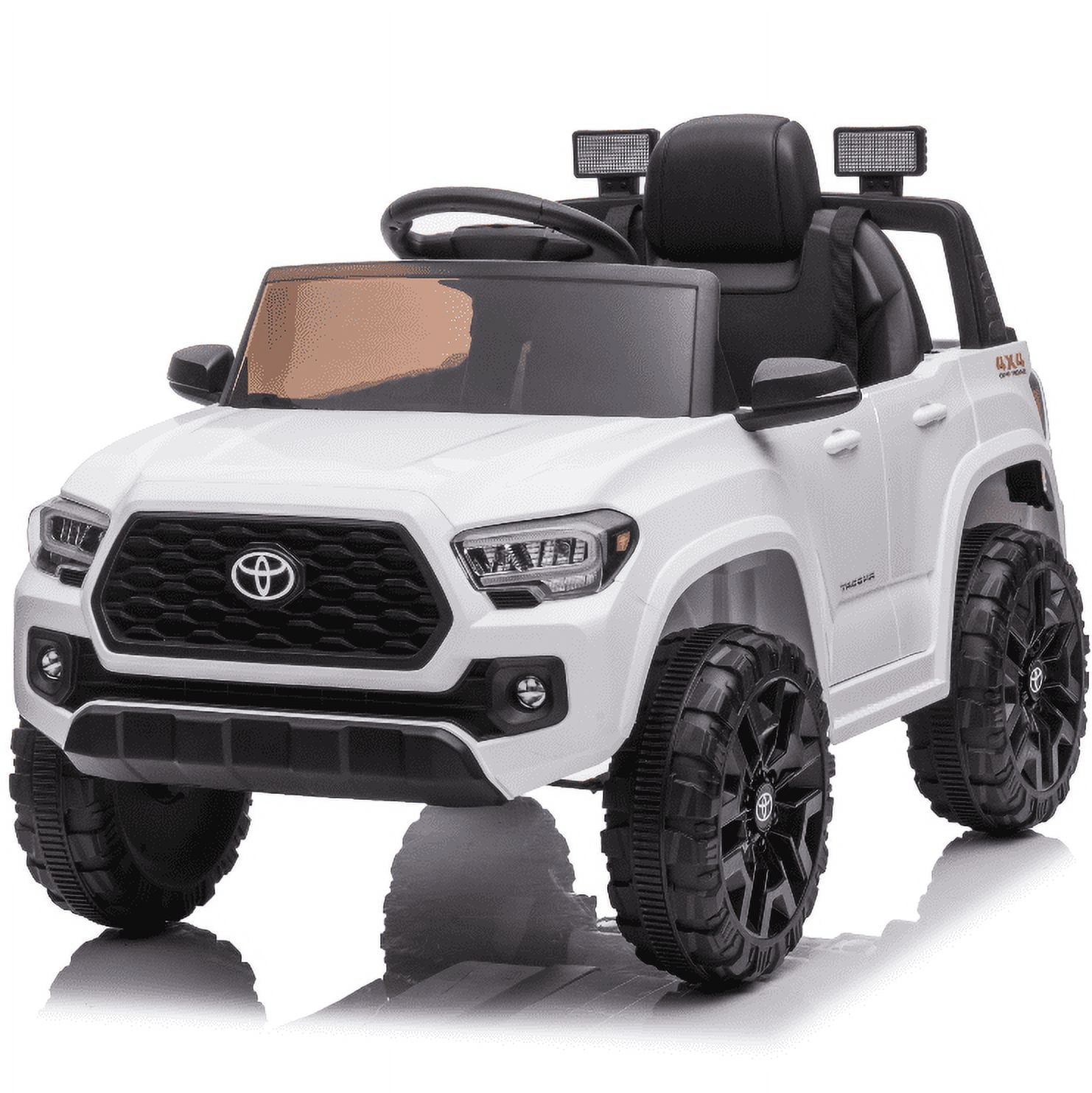 EastVita Kids 12V Ride on Cars Toyota Licensed Land Rover Ride on SUV Electric Car with Remote Control, MP3 Player Rocking Pull Rod for 3 Age +