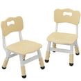 thumbnail image 1 of EastVita Kids 2 Chairs Set Height Adjustable Toddler Chair Set, Graffiti Desktop, Children Learn Activity Table for Kids Study Table for Home, 1 of 8