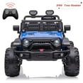thumbnail image 1 of EastVita Kids 24V Ride on Car with Electric Remote Control Dual Drive Power Ride on Toys 2 Seats SUV Truck Wheels Vehicle with Control Bluetooth USB Mp3 Headlight, 1 of 7