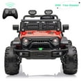 thumbnail image 1 of EastVita Kids 24V Ride on Car with Electric Remote Control Dual Drive Power Ride on Toys 2 Seats SUV Truck Wheels Vehicle with Control Bluetooth USB Mp3 Headlight, 1 of 9