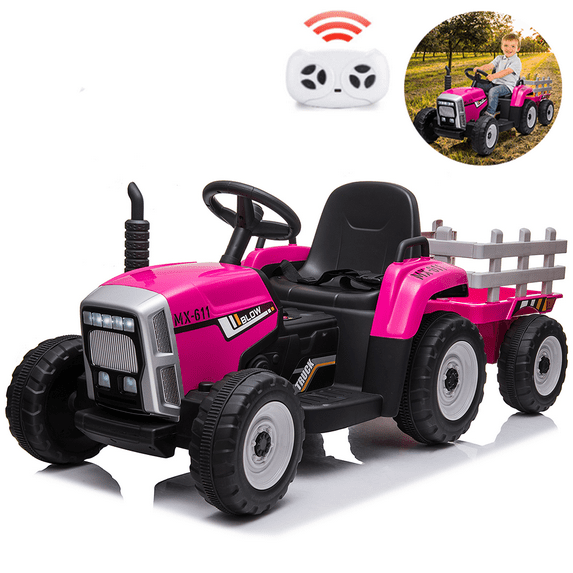 EastVita Kids 35W Ride on Car Tractor Toddler Ride on Toys with Remote Control /Dual Motors /Gear Shift/ LED Lights/ /Music Player MP3/for 3 Age+